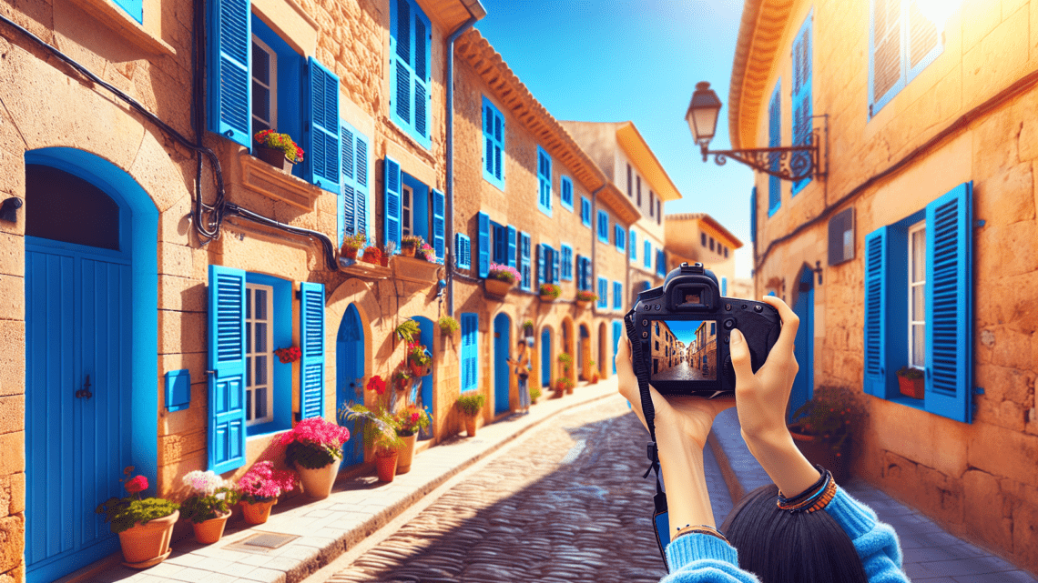 Fototour durch die blauen Fenster von Santanyi