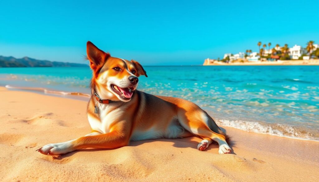 Hund im Urlaub auf Mallorca