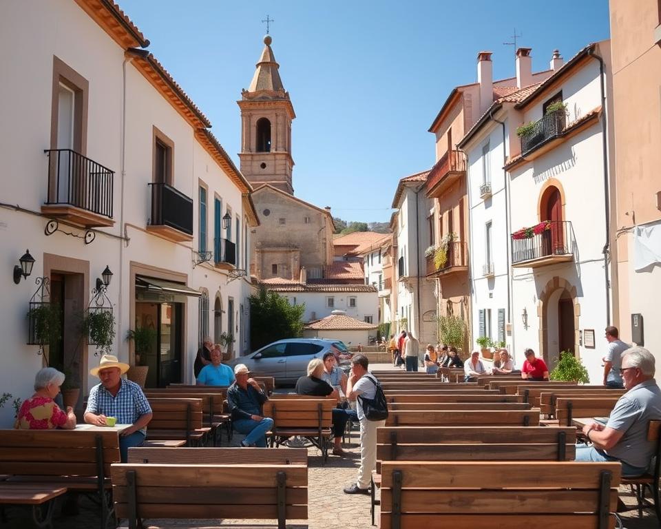 Authentisches Mallorca Sa Pobla Dorfszene