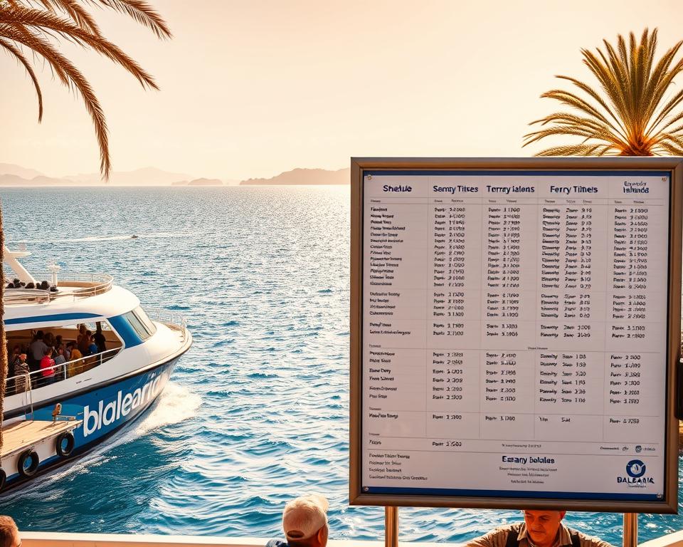 Balearia Fährverbindungen Saisonale Zeitpläne
