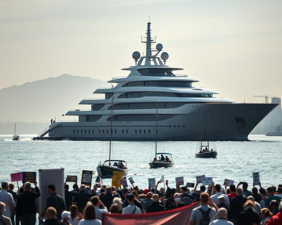 Bezos Yacht Kontroversen