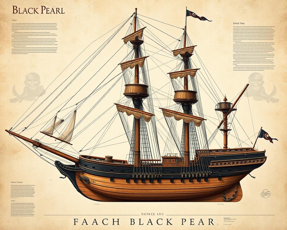 Black Pearl Schiffskonstruktion