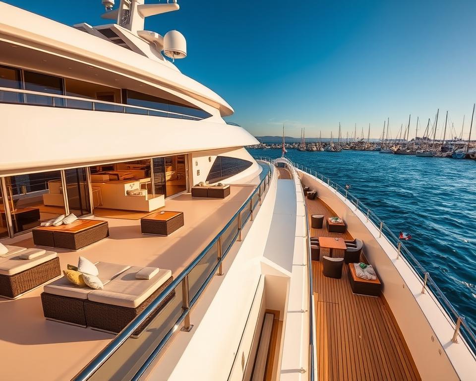 Luxus Yacht Außenbereich