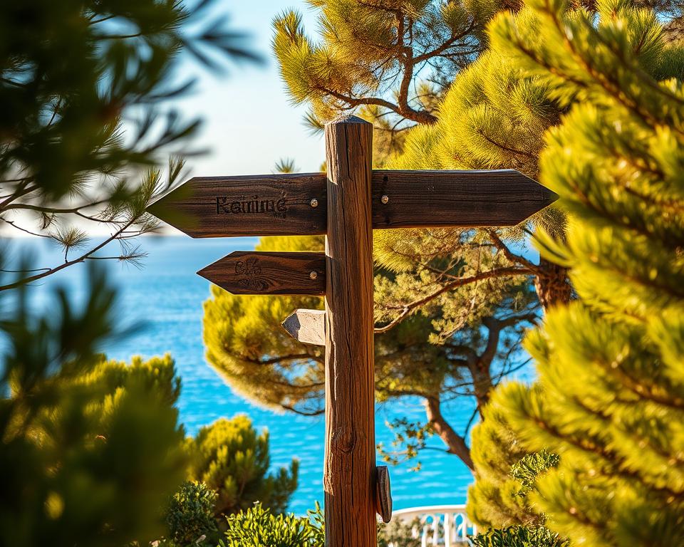 Parken Platja del Mago Wegweiser