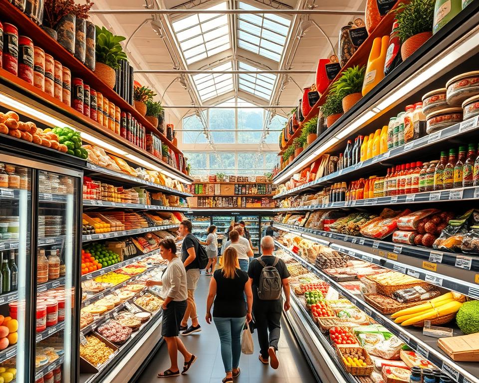 Produktvielfalt Supermarkt Mallorca