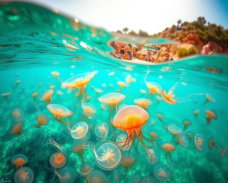 Quallenhotspots Mallorca Strände