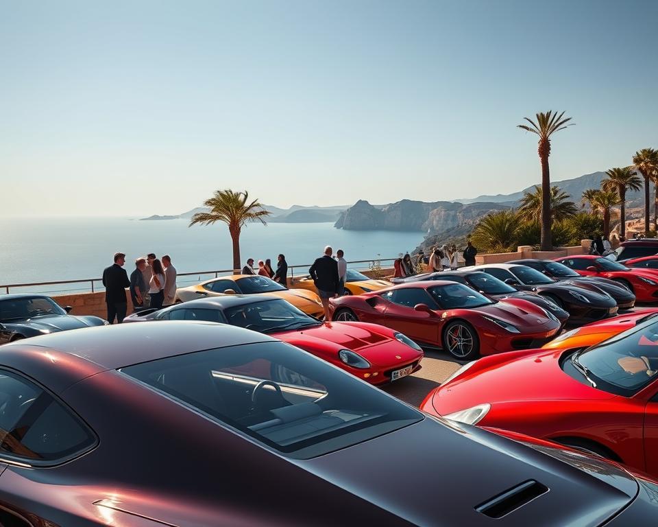 Sportwagen Mallorca Luxusfahrzeuge Ausstellung